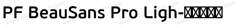 PF BeauSans Pro Ligh字体转换